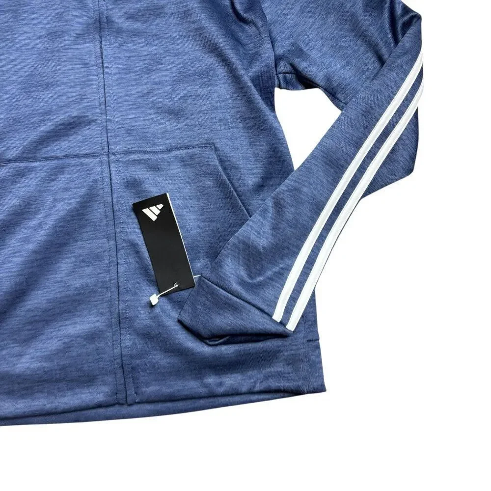 Adidas Zip Up Jacket Boys Size XL Blue and White